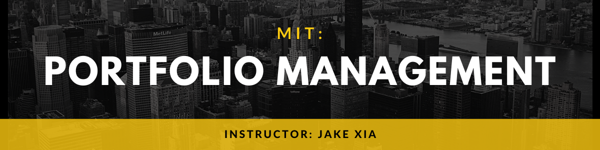 MIT: Portfolio Management